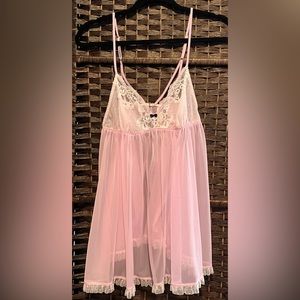Victoria’s Secret Pink Babydoll set with bottoms size Medium